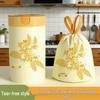 Osmanthus Scent Tear-Free Kitchen Garbage Bags - Thickened, Disposable, Drawstring Closure, Handheld Storage.