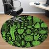 1pc Nature Explorer Office Round Area Rug, Indoor Mat Suitable ForOffice, Under Office Chairs Bedroom Living Room Home Decor, Room Decot039