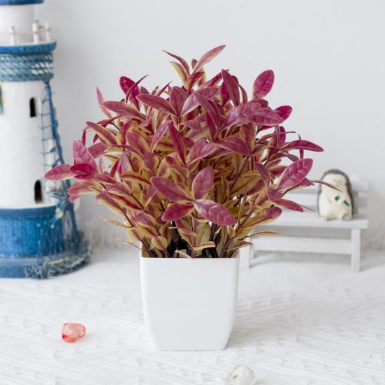 Simulation Plant Mini Easy To Maintain Weather-resistant Realistic No Watering Decorative Multicolor Table Centerpiece Potted Artificial Plant Living