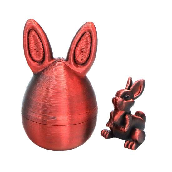 Påskhare Öra Äggprydnad med Ledad Kanin Inuti 3D-printad Rörliga Leder Kaninfigur Fidgetleksak Påskhelg Festdekoration