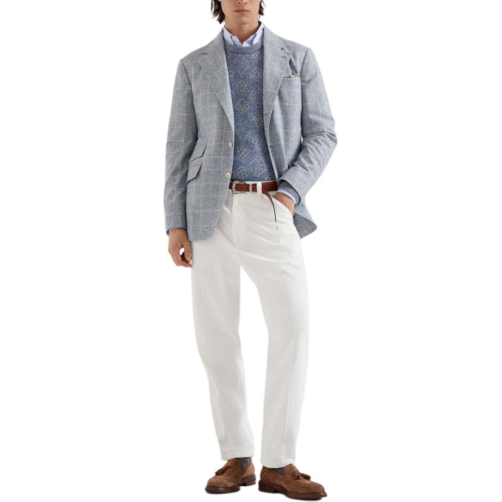 Brunello Cucinelli Patterned Crewneck Jumper MSO708500-CIA04