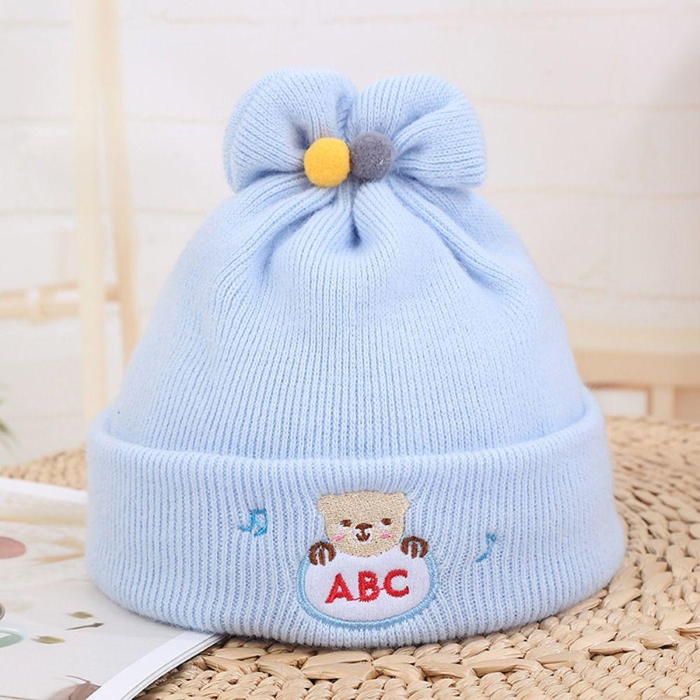 

Breathable Baby Hat 0-6 Months Cotton Hat New Newborn Hat Outdoor небесно-голубой