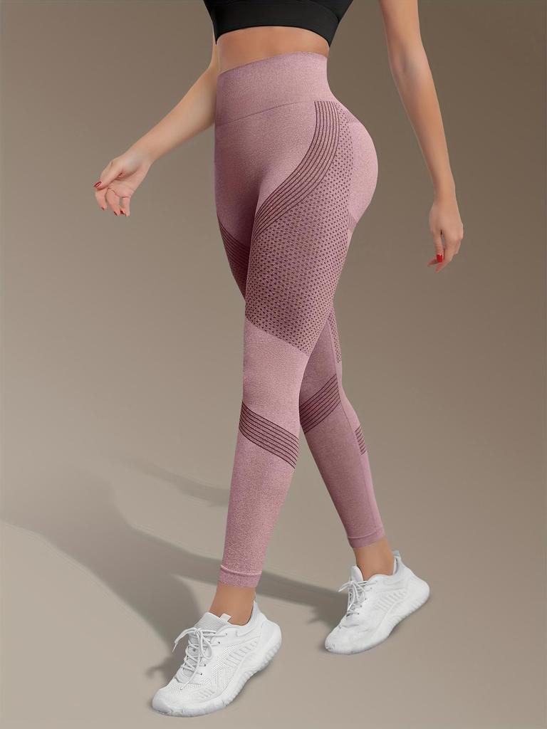 Women's Seamless High Waist Yoga Pants - Tummy Control, Butt Lifting, Quick-Dry Stretch for Running, Fitness, and Outdoor Activities