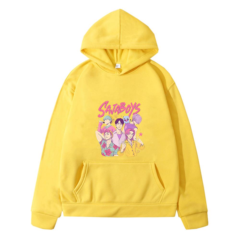 kpop demon hunters print anime hoodie Cartoon Jacket Autumn pullover y2k Saja Boys kids hoodies Fleece sweatshirt girls clothes