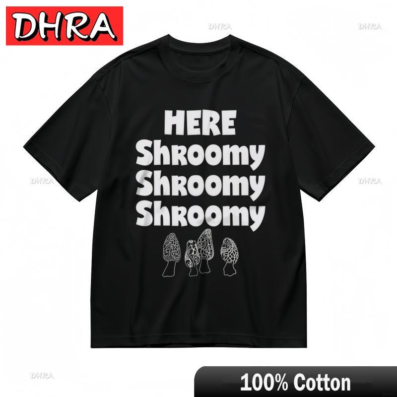 

Womens Slight Stretch Breathable Classic TShirt Shroomy Mushroom Graphic Tee Clothing TShirts Spanish for Work From Home Kids 4XL
