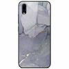 Case Tempered Glass Hard Clear Phone Case For Vivo Y91C Protector Shockproof Marble Fundas Coque
