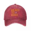 Ready To Race Spring Autumn Visor Cap Homme Baseball Cap Hip Hop Motocross Bitumen Bike Life Hats Washed 100% Cotton Casquette