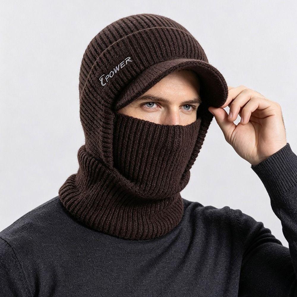 Ear Protection Knitted Beanie Hat Windproof Thickened Balaclava Hat Winter Warm Hat  Winter Cycling
