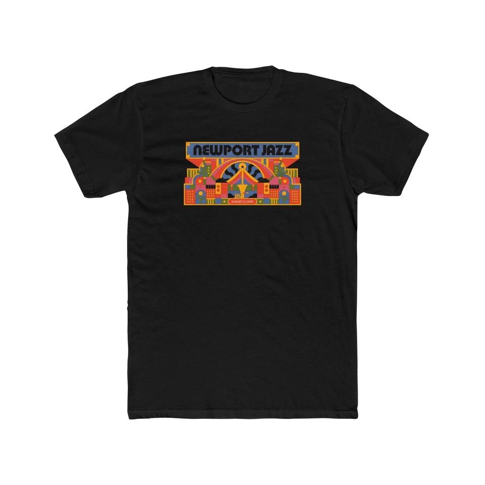 Newport Jazz Festival Rhode Island Cotton Crew Tee Music Concerts S