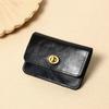 Women's Leather Short Classic Retro Fashion Twist Lock Short Coin Purse, Multi-Function Wallet, Minimalist Clutch For Women Wallet Mini Urse