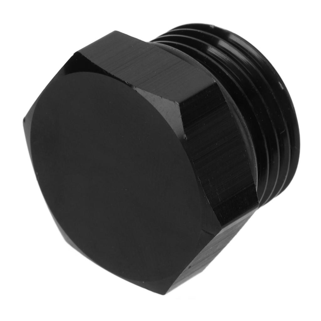 Block Off Plug Fitting Adapter Male Hex Steel Universal 4000PSI Black for VehicleAN10