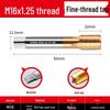 Stainless Steel Fine Tooth Tapping Drill Bit Set: M5, M6, M8x1, M10, M12x1.25, M16, M20