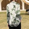 Camicia da donna, camicetta, stampa, bottoni, manica lunga, casual, basic, colletto, regolare