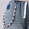 Billiard Ball Colorful Dice Waist Chain Jeans Chain Punk Belt Chain Metal Pants Chain  Male