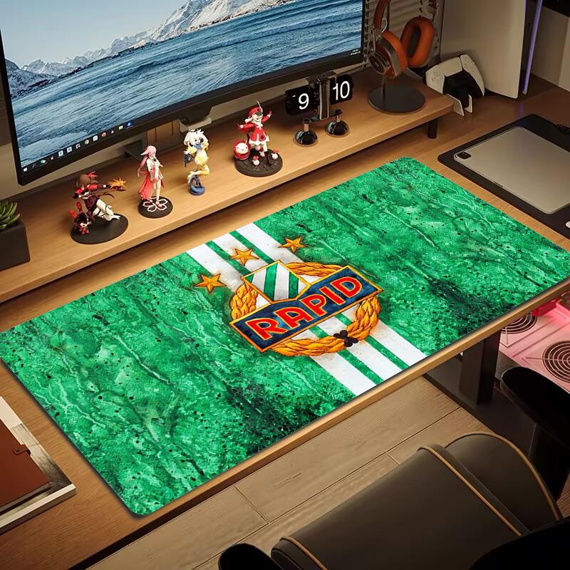 Sk Rapid Wien Mouse Pad Large Gaming Table Cushion Nonslip Laptop Tablet Big Mousepad Xxl Mat Mini Pc Playmat With Lock Edge