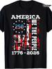 USA 250th Anniversary 1776-2026 Flag Patriotic Vintage July 4th T- Shirt