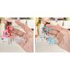 Cartoon Doll Gift Storage Bag Keychain Transparent Five-Pointed Star Pendant Toy Doll Gift Bag Children Toy Doll Storage Bag