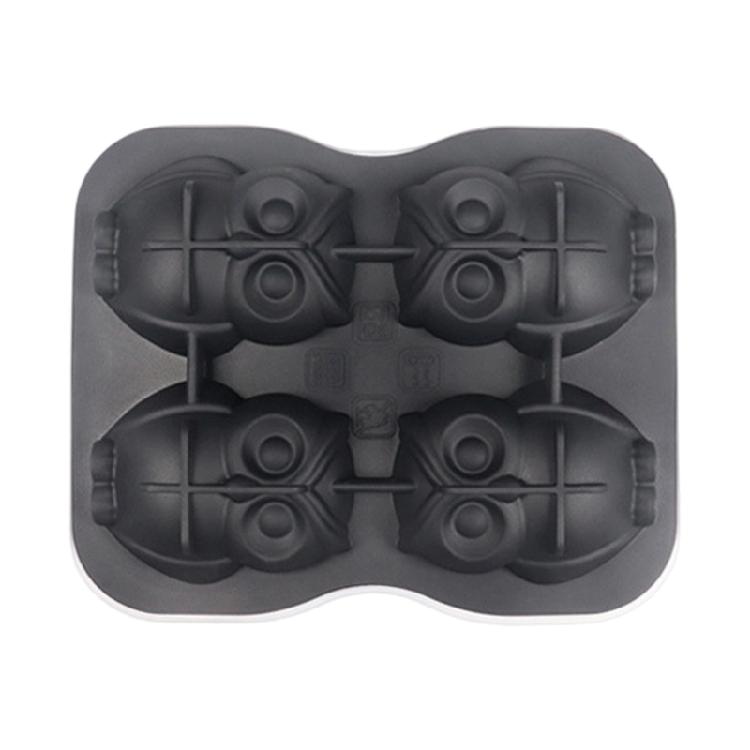 4 Cavities Owl Shaped Silicone Molds Dishwasher Oven Safe Silicone Cake Mould For Making Chocolate Jelly Desserts Ice чёрный