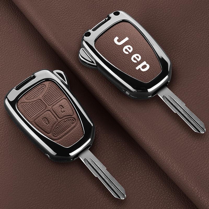 Mpxf10 Car Key Case Cover For Jeep Renegade Grand Cherokee Chrysler 300 PT Dodge JCUV Caliber Nitro Wrangler Compass Patriot Liberty