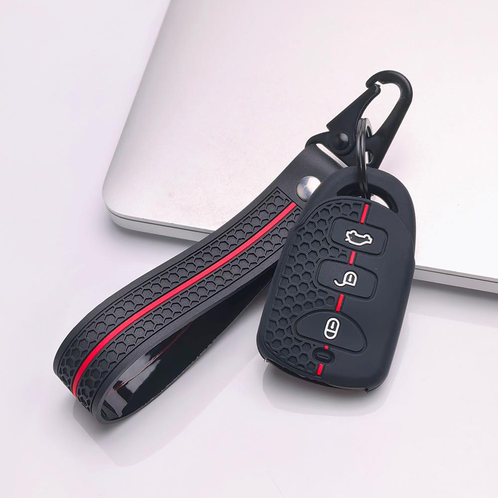 Key Fob Cover for Hyundai Elantra Tucson Models Santa Fe ix35 Protect Your with Keychain Anti-Scratch Surface Shockproof Structure