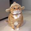 Fashion Warm Cat Flying Hat Lamb Fur with Ear Hole Fluffy Dog Hat Windproof Winter Dog Hat Photograph