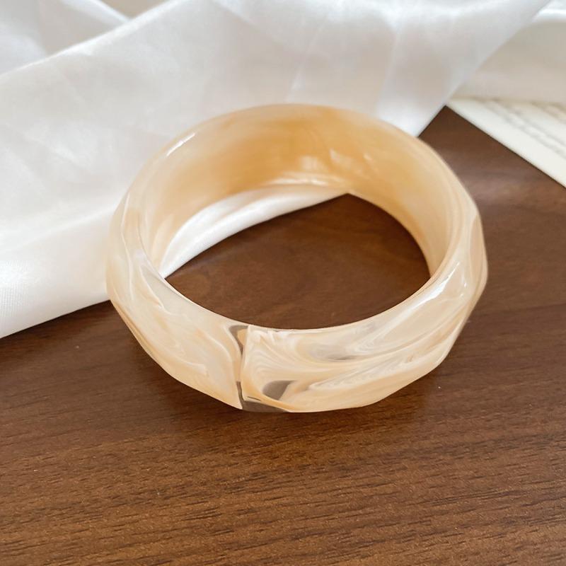Irregular smudge wave wide face bracelet fashion temperament versatile bracelet niche high-end jewelry