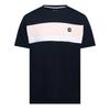 Weekend Offender Mens Crossword Chest Stripe Regular T-Shirt