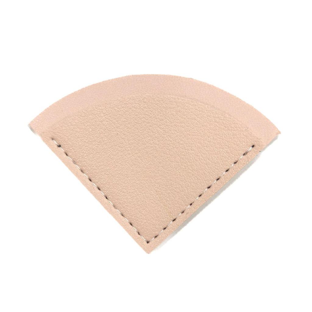 Retro Triangle Fan-Shaped PU Leather Bookmark and Book Corner Bag