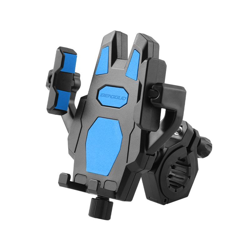 BENGGUO BG-1121 Bicycle Motorcycle Phone Holder 360-Degree Rotating Phone Mount for 55-95mm Devices Navigation Holder