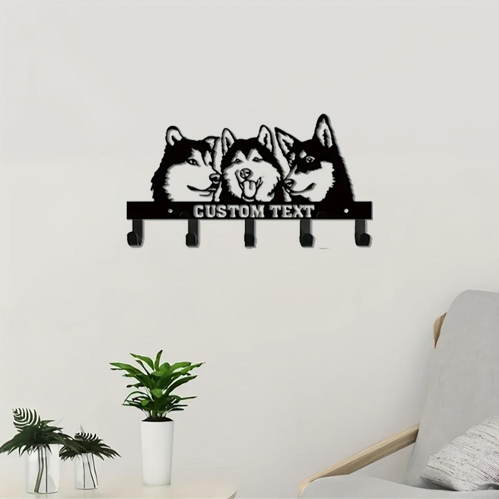 Exclusive Handmade Custom Wall Hooks for Husky Lovers, Indoor Key Holder, Housewarming Gift