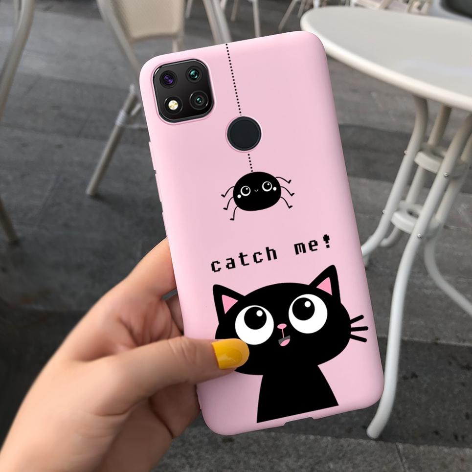 Couple Love Heart Phone Case For Xiaomi Redmi 9C Case Soft Touch Silicone Cover For Xiaomi Redmi 9C NFC 9 C Back Cover Capas