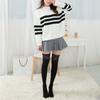 Autumn and Winter Women Lace Slim Thigh High Over The Knee Long Socks Cotton Warm Pure Color Stockings