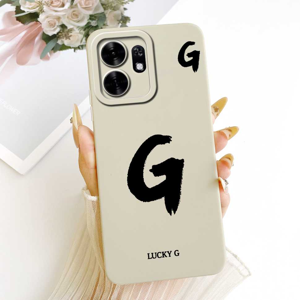 For Honor X6d X6D 5G Case LNA-NX1 Simple Lucky Letters A-Z Silicone Back Cover For Honor Play 60A 60a 5G NLA-AN00 Bumper Shell