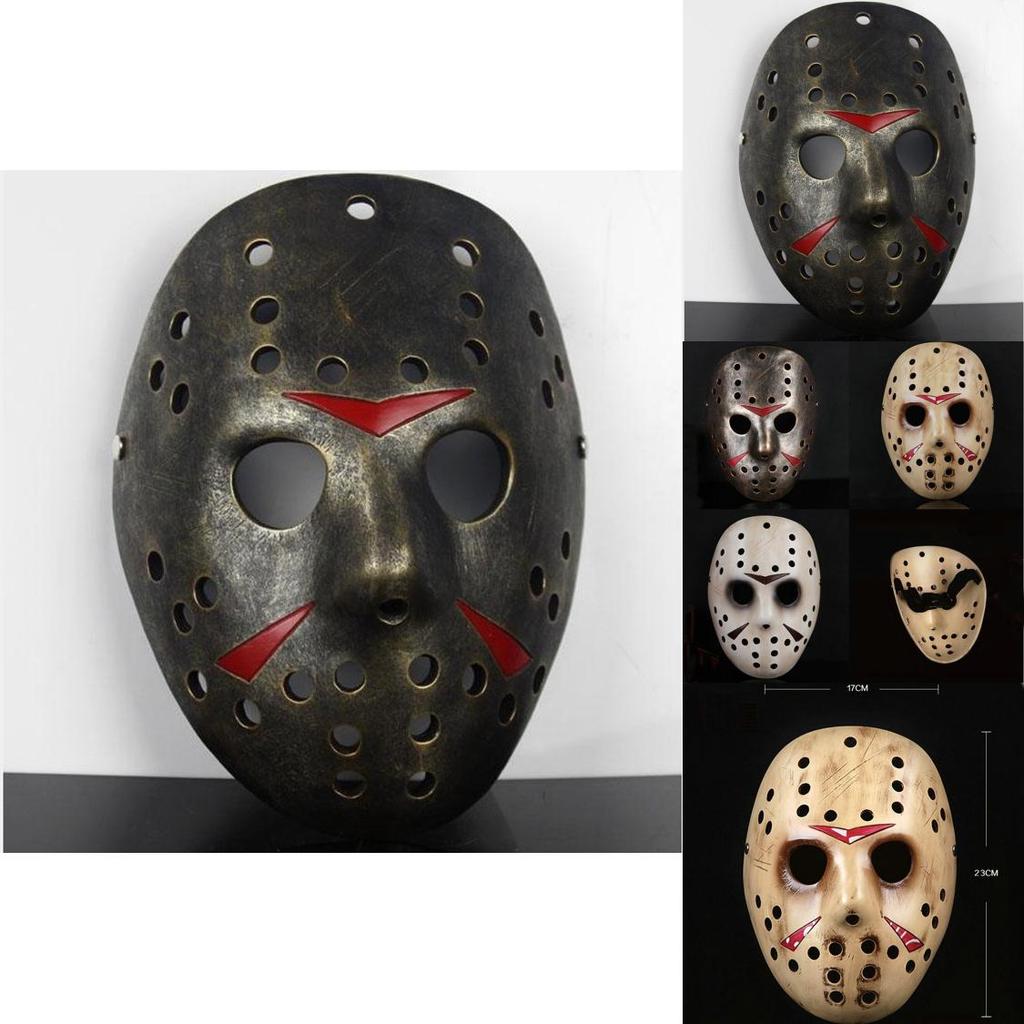 Halloweenowa Maska Freddy Vs Jason Unikalna Żywiczna Nakładka na Twarz na Straszne Imprezy Kostiumowe