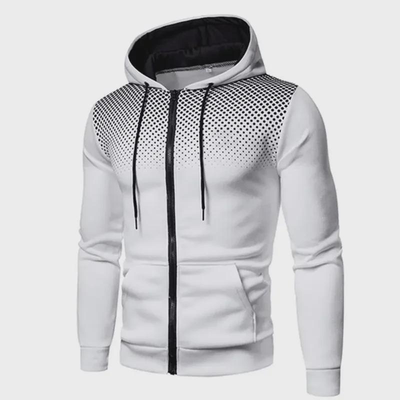 Men's Casual Sports Zipper Sweatshirt - Autumn/Winter Fitness Top