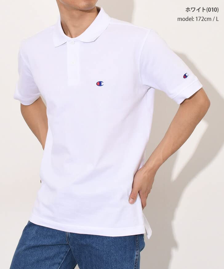 Champion Short Sleeve Polo Black Men's Shirt,