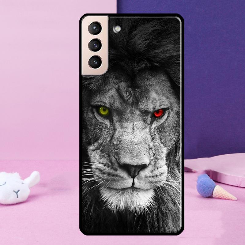 Lion Art Phone Case For Samsung Galaxy S25 Ultra S23 S20 S21 S22 S24 FE S9 S10 Plus S24 Ultra Cover