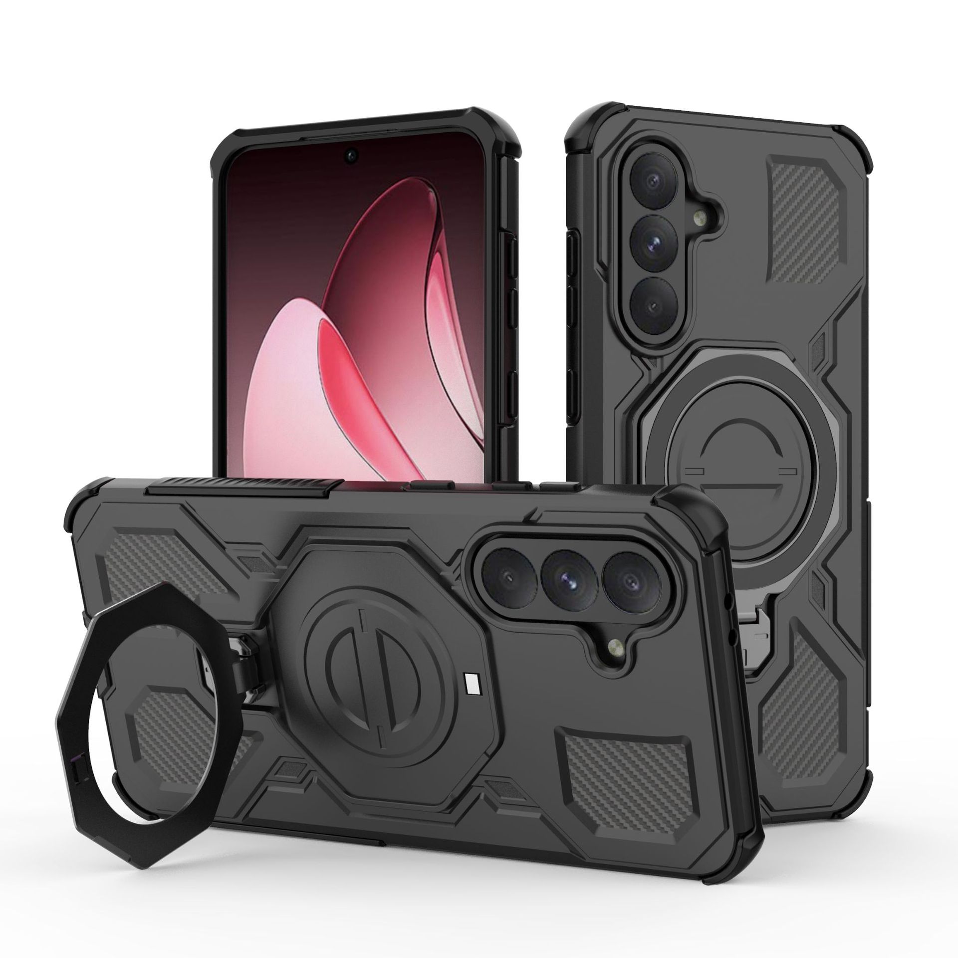 

Samsung Galaxy A56/A36 Magnetic Case 360° RotatablMilitary-Grade Dropproof Phone Cover for Samsung Galaxy A56/A36 чёрный