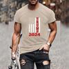 Trump 2024 with American Print Men's T-Shirt 2024 Best Men's Summer Short Sleeve Comfortable Casual Men's Summer 3D T-shirts Tops