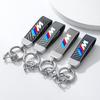 Carbor Fiber Car Keychain for BMW M 1 3 4 5 6 7 Series X1 X4 X5 X6 X7 G20 F48 E60 E36 E39 Key Holder Pendant Chain Ring Sticker jbzh05