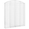 VidaXL Arched Gabion Basket Gabion Cage Gabion Wall Stone Basket Gabion for Stone Garden Patio Exterior 153471