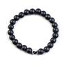 Alloy Yin Yang Tai Chi Black and White Beaded Couple Bracelet