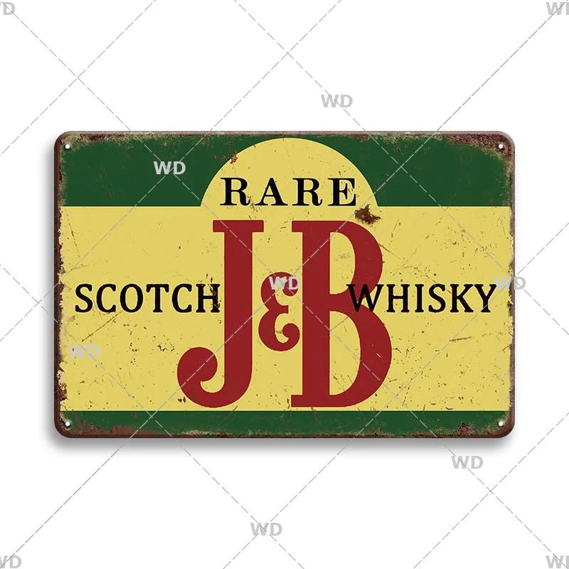 Whisky Marke Metallschild Blechschild Dekorative Plakette Metall Vintage Metall Posterplatte Irland Bar Kneipe Club Männerhöhle Wanddekor
