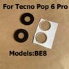 Rear Camera Glass For Tecno Pop 6 Pro Back Camera Glass Lens Cover With Glue Sticker Replacement Parts BE8