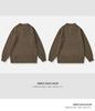 Plus Size Retro Henley Sweater: Men's Autumn/Winter Warm Loose Knitwear