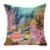 Home Tropical Rainforest Ocean Underwater World Super Soft Velvet Printed Pillow Cover Sofa Cushion Car Lumbar Pillow Home