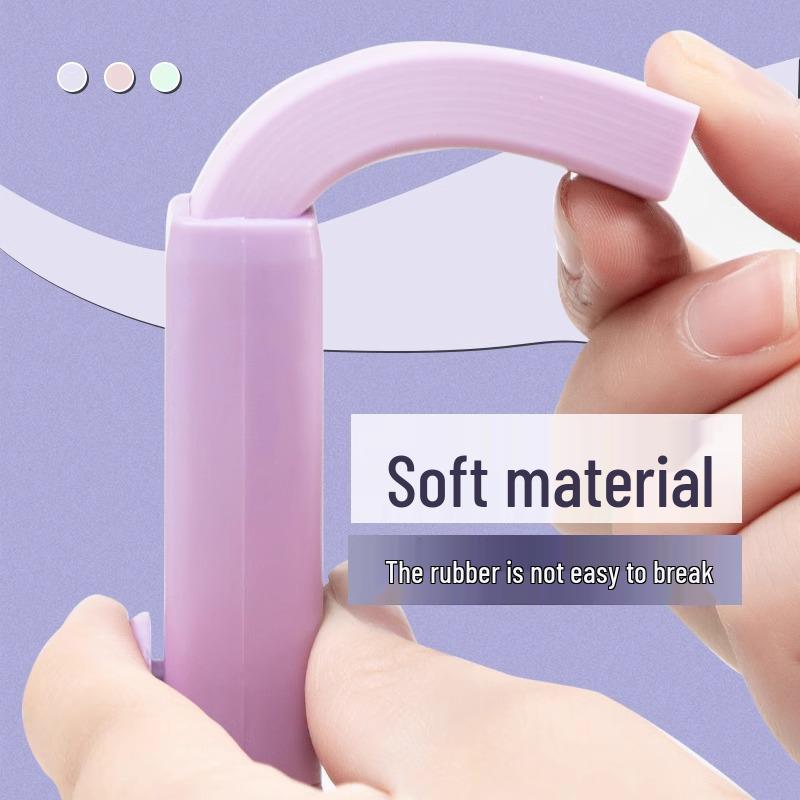 Push-Pull Eraser: Replaceable Core, Low-Crumb, Clean Finish, Multifunctional Stationery for Students.