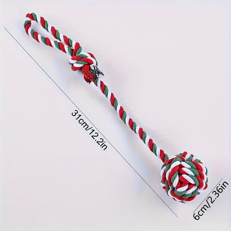 

1 шт. Интерактивная жевательная игрушка для собак Прочный канатный узел, Устойчивая к укусам, Для тренировок и игр для всех пород, Интерактивный канатный мяч для игры