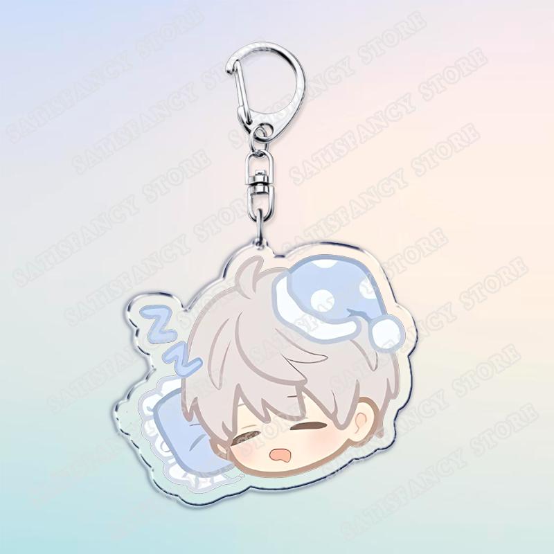 Game Love and Deepspace Keychain Accessories Bag Cute Chibi Sylus Zayne Rafayel Xavier Otome Keyrings Jewelry Fans Freinds Gifts