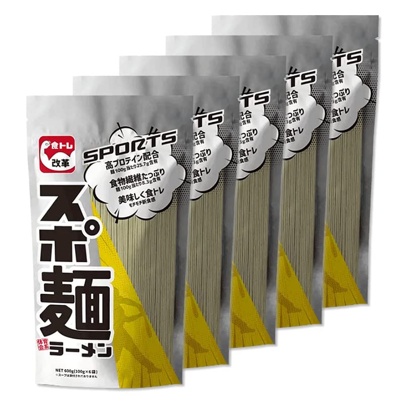 

noodles 600g x 5 100g x bag Contains protein Contains 3 types of protein Athletic ramen Food training Muscle training Immediate delivery [Spo bags]